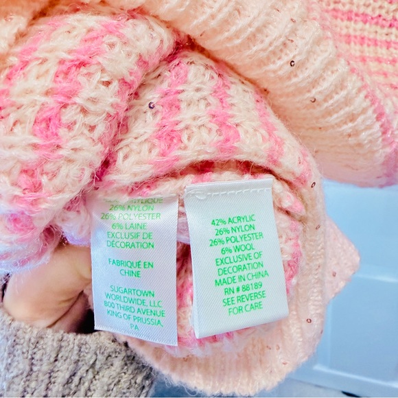 Lilly Pulitzer NWT Sparkling Peony Pink & Blushy Women's Sweater - Picture 6 of 7